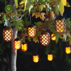 Flaming Lantern String Lights