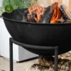 Ivyline Cast Iron Black Firebowl On Stand - Large -Garden Care Shop ivyline cast iron black firebowl on stand large 1000x1000 64d508aa8283e l