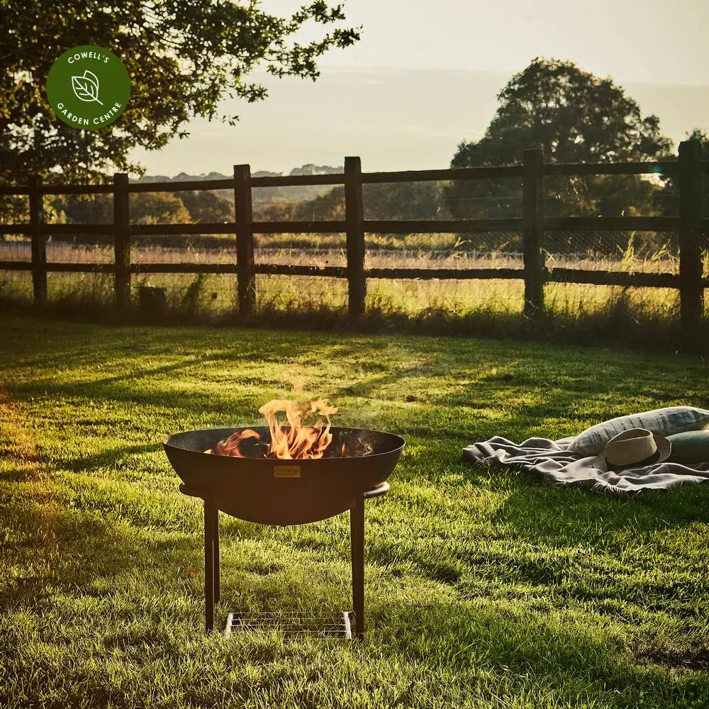 Ivyline Cast Iron Rust Firebowl On Stand - Large 7 Ivyline Cast Iron Rust Firebowl On Stand - Large - Image 5