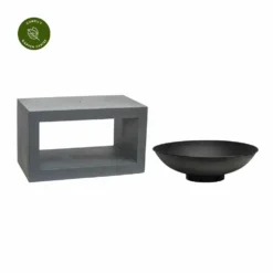 Ivyline Firebowl On Rectangle Console - Cement -Garden Care Shop ivyline firebowl on rectangle console cement 1000x1000 64d37fbc58770 l