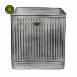 Ivyline Hampton Galvanised Square Planter - Large -Garden Care Shop ivyline hampton galvanised square planter medium 1000x1000 64f5f3afcaf6b l