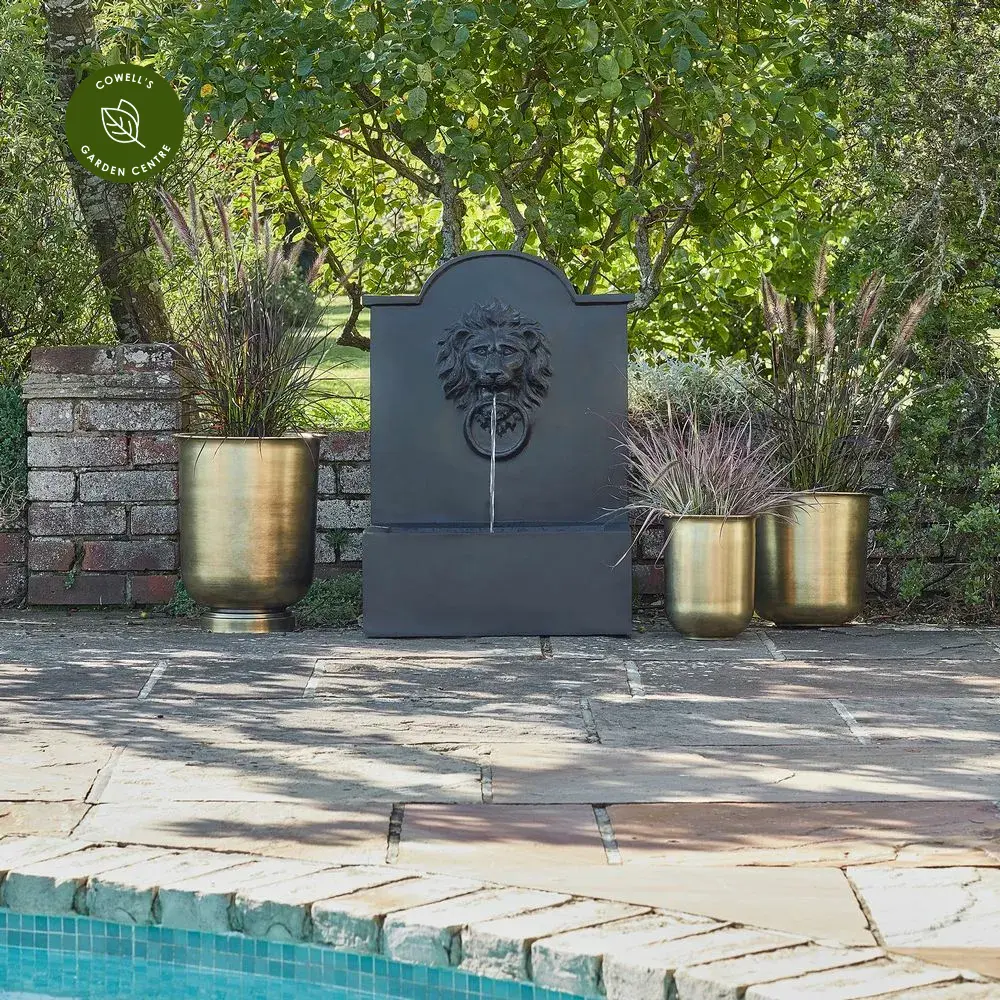 Ivyline Luxury Lion Water Feature - Granite 3 Ivyline Luxury Lion Water Feature - Granite