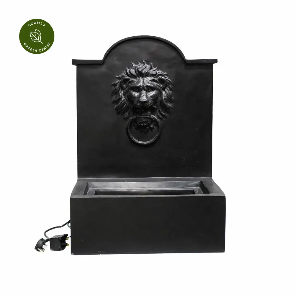 Ivyline Luxury Lion Water Feature - Granite 4 Ivyline Luxury Lion Water Feature - Granite - Image 2