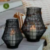 Ivyline Portofino Wirework Curve Lantern - Medium