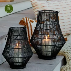 Ivyline Portofino Wirework Curve Lantern - Medium