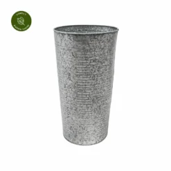 Ivyline Ribbed Galvanised Vase -Garden Care Shop ivyline ribbed galvanised vase 1000x1000 64f6f5c567545 l
