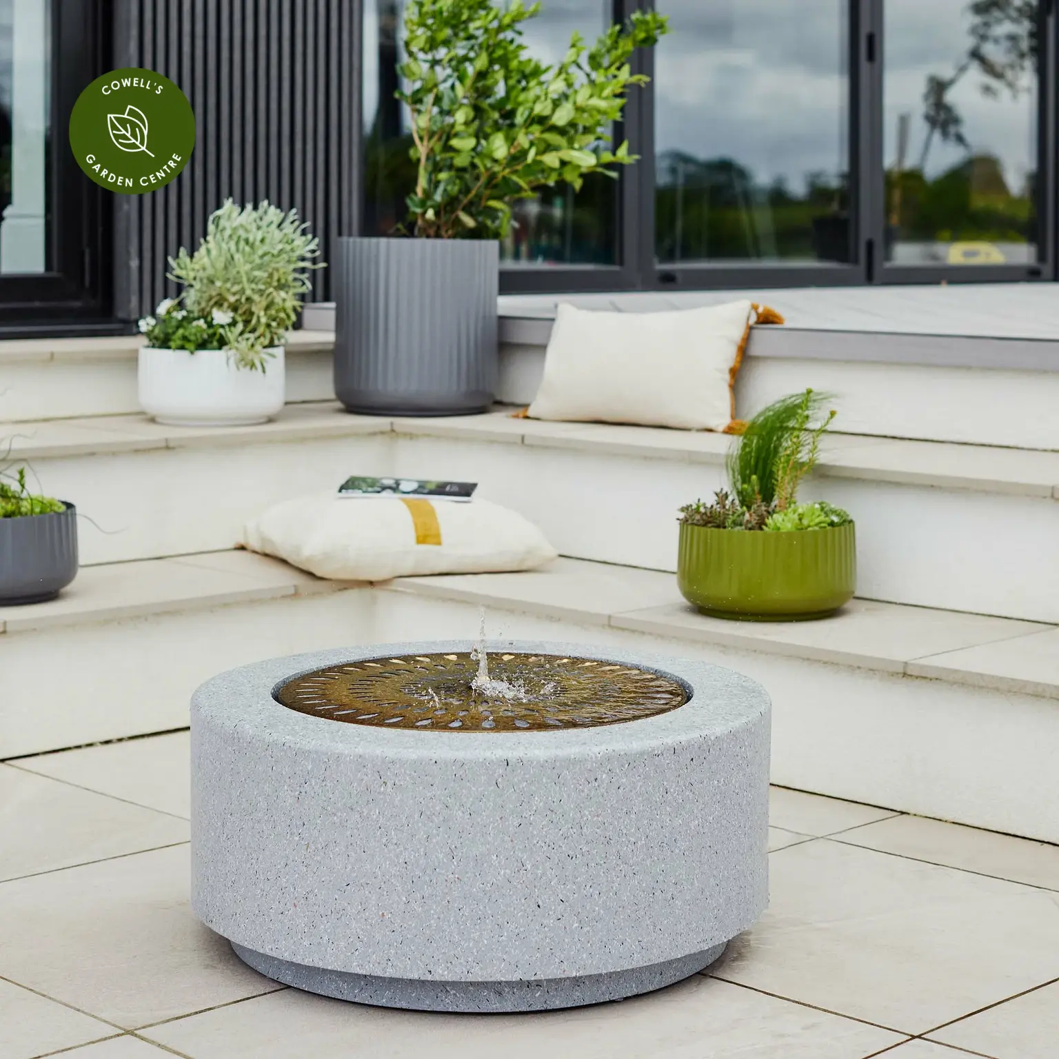 Ivyline Solis Water Feature With Light Display 3 Ivyline Solis Water Feature With Light Display