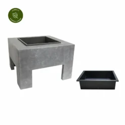 Ivyline Square Firebowl On Console - Cement -Garden Care Shop ivyline square firebowl on console cement 1000x1000 64d37fdca60c4 l