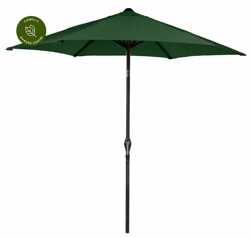 LeisureGrow Soleil Crank & Tilt Forest Green Parasol - 220cm 4 LeisureGrow Soleil Crank & Tilt Forest Green Parasol - 220cm - Image 2