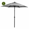 LeisureGrow Soleil Crank & Tilt Grey Parasol - 220cm -Garden Care Shop leisuregrow soleil crank tilt grey parasol 220cm 800x800 64d3a5c119502 l