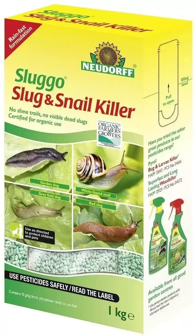 Neudorff Sluggo Slug & Snail Killer Shaker 1kg 3 Neudorff Sluggo Slug & Snail Killer Shaker 1kg