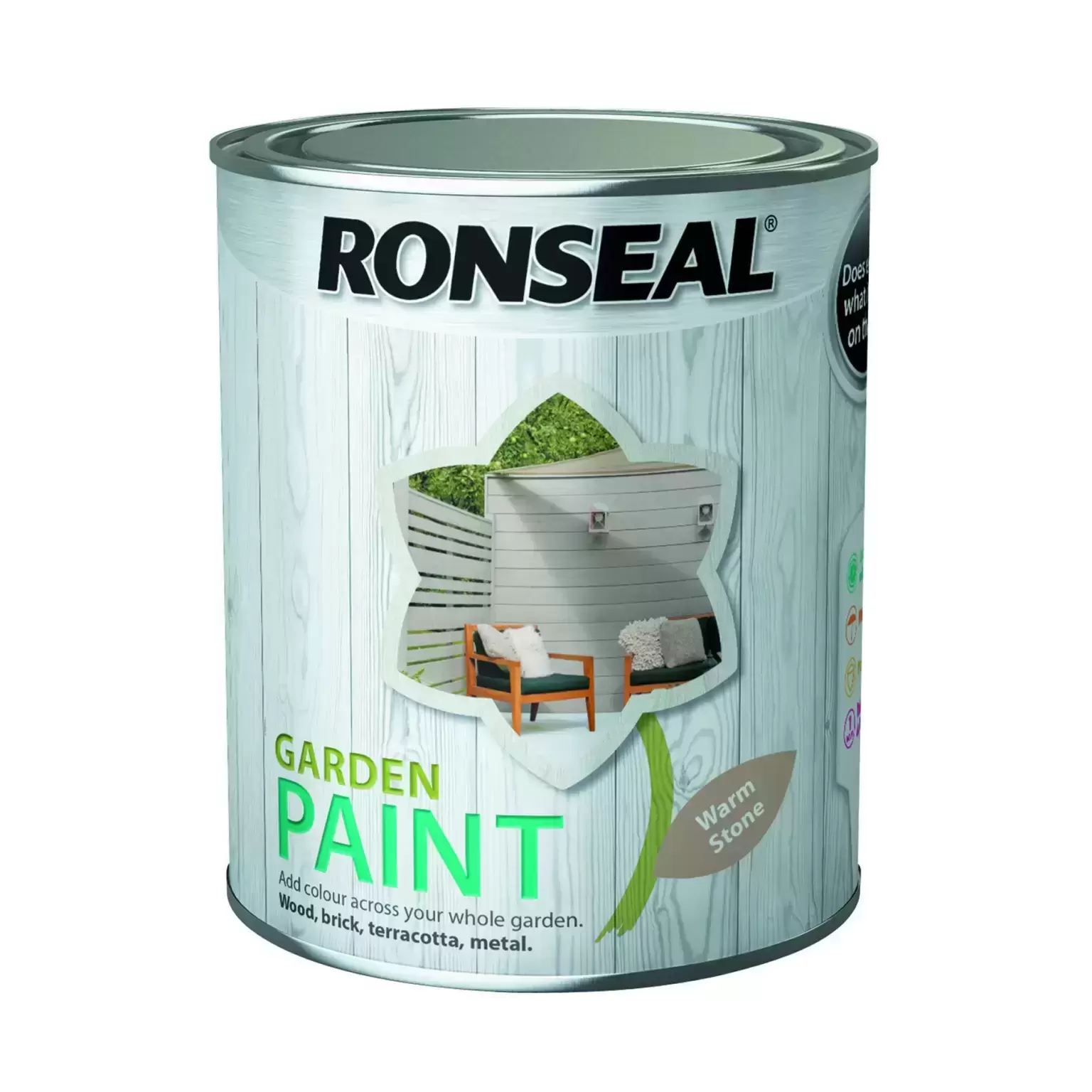 Ronseal Garden Paint Warm Stone 750ml 3 Ronseal Garden Paint Warm Stone 750ml