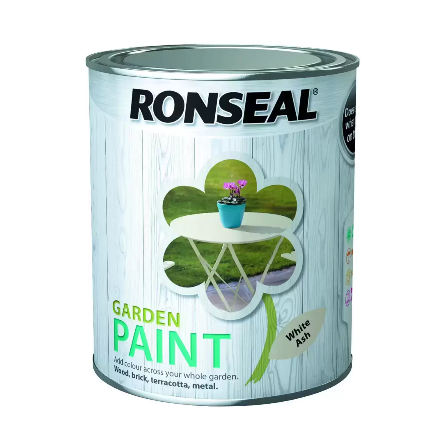Ronseal Garden Paint White Ash 2.5L 3 Ronseal Garden Paint White Ash 2.5L